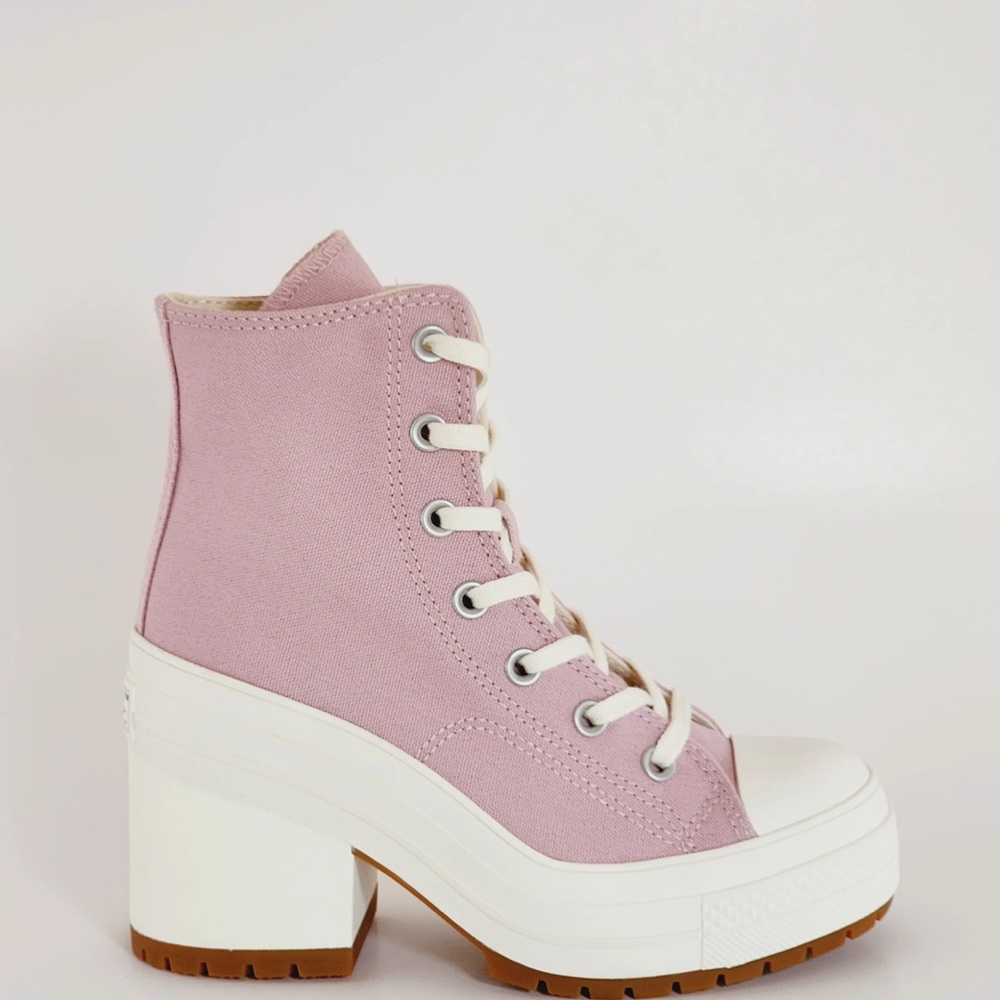 Converse Chuck 70 De Luxe Heel Static Pink Women's Platform Boots A06433C NWT - Picture 6 of 7